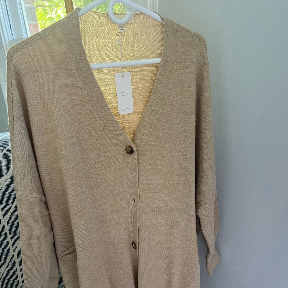 Grade & Gather Tan Sweater